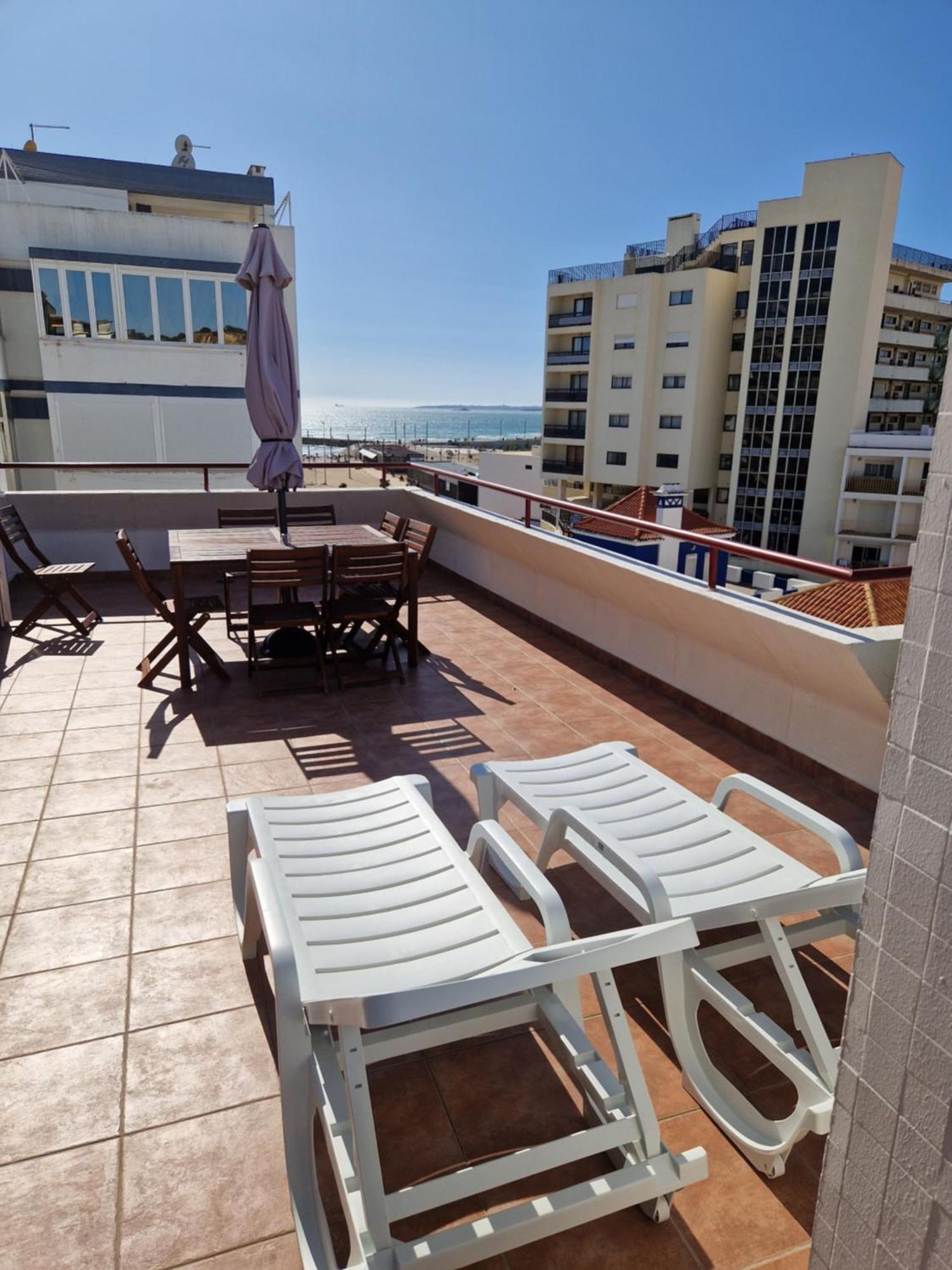 Amazing Terrace Costa Da Caparica Apartment Luaran gambar